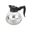 Coffee Carafe Induction Compatible Decanter Pot 2.0L with Poly Carbonate Top and Stainless Steel Base Heavy Duty