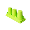 ABS Fibre Based 3 Grids Cylindrical Cup Holder (Colour: Green)