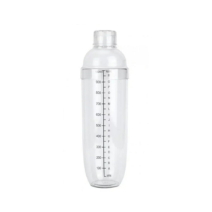 1000ml Transparent Cocktail Shaker/Boston Shaker with Measurements in Box Packing