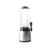 Silver 2.5L Beer Tower Beverage Dispenser with Plastic Ice Tube Stick (Colour: Silver)
