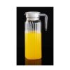 1.1L PC Transparent Juice/Water Jug with White Lid