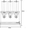 4L+4L+4L Triple Tank Heavy Duty Stainless Steel Cereal Cornflakes Oats Grains Dispenser - Image 2
