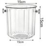 PC Transparent Cylindrical ICE Wine Bucket (Size: Small) - Image 4