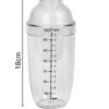 750ml Transparent Cocktail Shaker/Boston Shaker with Measurements in Box Packing - Image 3