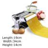 Heavy Duty Stainless Steel Manual Pasta Maker Machine Noodles Cutter with Clamp for Sturdiness for Spaghetti, Fettuccini, Lasagna or Dumpling Coating Making - Image 2