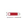 Vinyl Coated SS Bar Blade Opener Beer Cold Drink Bottle Opener (Colour: Red) - Image 2