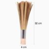 Pack of 2 Bamboo Wood Based Hygienic Cleaning Chinese Broom with Stainless Steel Handle for Ideal Heavy Duty Cleaning Use of Woks, Dosa Bhatties, Stoves - Image 5