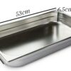SS 1/1 GN PAN with 6.5cm Depth (Size: 53x32.5cm, Pan Depth: 6.5cm) - Image 2
