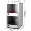 140W Electric Cup Cutlery Warmer Heavy Duty Machine with 2 Cabinets - Image 6