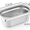 SS 1/9 GN PAN with 6.5cm Depth (Size: 17.6×11cm, Pan Depth: 6.5cm) - Image 2