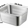 SS 1/2 GN Perforated PAN with 15cm Depth (Size: 32.5×26.5cm, Pan Depth: 15cm) - Image 2