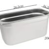 SS 1/4 GN PAN with 20cm Depth (Size: 26.5×16.2cm, Pan Depth: 20cm) - Image 2