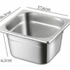 SS 1/6 GN PAN with 6.5cm Depth (Size: 17.6x16.3cm, Pan Depth: 6.5cm) - Image 2