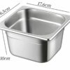 SS 1/6 GN PAN with 10cm Depth (Size: 17.6x16.3cm, Pan Depth: 10cm) - Image 2