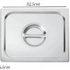SS 1/2 GN PAN Lid (Size: 32.5x26.5cm) - Image 2