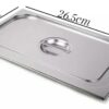 SS 1/4 GN PAN Lid (Size: 26.5x16.2cm) - Image 2