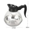 Coffee Carafe Induction Compatible Decanter Pot 2.0L with Poly Carbonate Top and Stainless Steel Base Heavy Duty - Image 2