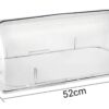PC Transparent Rectangular Roll Top Lid with Either Side 90 Degrees Opening & Fit Area (Size: Size: 52×32×18cm) - Image 2