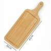 Wooden Rectangle Pizza Bat Multipurpose Food Serving Platter Bat Mezze Platter Board (Size: Big) - Image 2
