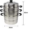 Steel Induction & Gas Compatible Corn Rice Vegetables Dimsum Momos Steamer