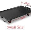 Small Sized Electric Teflon Coated BBQ Grill Smokeless Non-Stick Barbecue Plate Electric Baking Pan - Image 2