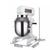 800W 10L 2 Variable Speed Planetary Mixer With Guard B10 All Purpose Heavy Duty Planetary Mixer with Long Lasting Powder Coated Mild Steel Body Grey Colored with Stainless Steel Bowl and 3 Whisk Attachments for All Types of Dough Atta Cake Chocolate Cream Kneading Making Mixer Processor (Bowl Gross Capacity ~ 10 Liters and Normal Kneading Output Capacity per Batch: 1.5 to 3.0 Kilograms Approx) - Image 2