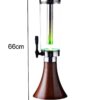 LED Light Beer Tower Dispenser wooden brown
