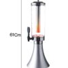 Silver 3L LED Light Based Beer Tower Beverage Dispenser with Gel Based SS Ice Tube Stick for Hassle Free Freezing (Colour: Silver) - Image 4