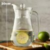 1.5L PC Transparent Pitcher Juice/Water Jug with Transparent PC Lid - Image 7