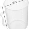 Pack of 2pcs 1L Plastic Transparent Liquid Jug with Measurements and Convenient Handle for Cooking, Mixing, Baking, Portioning (Capacity: 1000ml Approx, Quantity: 2pcs) - Image 8