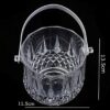Poly Carbonate Transparent ICE Wine Bucket with Design & Handle - Image 2