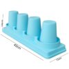 ABS Fibre Based 4 Grids Cylindrical Cup Holder (Colour: Blue) - Image 2