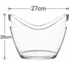 PC Transparent U Shaped Wine Bucket (Size: Small) - Image 8
