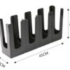 ABS Fibre Based 4 Grid Straight Cup Glass Holder (Colour: Black) - Image 2