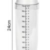 1000ml Transparent Cocktail Shaker/Boston Shaker with Measurements in Box Packing - Image 9