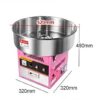 1200W Electric Heavy Duty 20 Inches Wide Tub Based Commercial Cotton Candy Making Machine Candy Floss Machine - Image 2