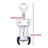 Stainless Steel Corkscrew Opener Beer Cap Champagne Bottle Opener - Image 2