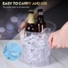 PC Transparent Cylindrical ICE Wine Bucket (Size: Large) - Image 5