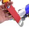 Vinyl Coated SS Bar Blade Opener Beer Cold Drink Bottle Opener (Colour: Red) - Image 3