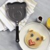 15cm Wide Teflon Coated Non Stick Funny Smiley Face Shaped Frying Pan with Hangable Firm Gripped Handle - Image 3