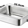 Heavy Duty Perforated SS 1/2 GN PAN (LENGTH x BREADTH: 32.5 x 26.5cm, PAN DEPTH SIZE: 10cm )