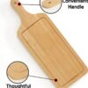 Wooden Rectangle Pizza Bat Multipurpose Food Serving Platter Bat Mezze Platter Board (Size: Big) - Image 3