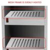 140W Electric Cup Cutlery Warmer Heavy Duty Machine with 2 Cabinets - Image 7