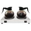160W Electric Burnomatic Hot Plate Double Burner Coffee Warmer SS Carafe Plate With 2 Compartments - Image 3