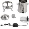 10L Tea Coffee Dispenser Heavy Duty Stainless Steel Multipurpose Urn Container with Stand and Gel Based SS Bottom Container for Re-Heating Purposes - Image 8