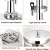 3L Single Tank Heavy Duty Stainless Steel Juice Mocktail Cocktail Beer Beverage Dispenser with Poly Carbonate Transparent See Through Container and SS Ice Stick - Image 3