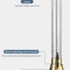 Gold 3L Beer Tower Beverage Dispenser with Mirror Finish and Plastic Ice Tube Stick (Colour: Gold ) - Image 3