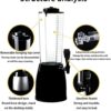 Wooden Black 2.5L Beer Tower Beverage Dispenser with Plastic Ice Tube Stick (Colour: Wooden Black) - Image 5