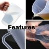 Pack of 2pcs 1L Plastic Transparent Liquid Jug with Measurements and Convenient Handle for Cooking, Mixing, Baking, Portioning (Capacity: 1000ml Approx, Quantity: 2pcs) - Image 9