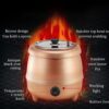 400W Electric 10L Heavy Duty Commercial Soup Pot Turin Liquid Warmer Hot Pot Heater (Colour: Golden) - Image 3